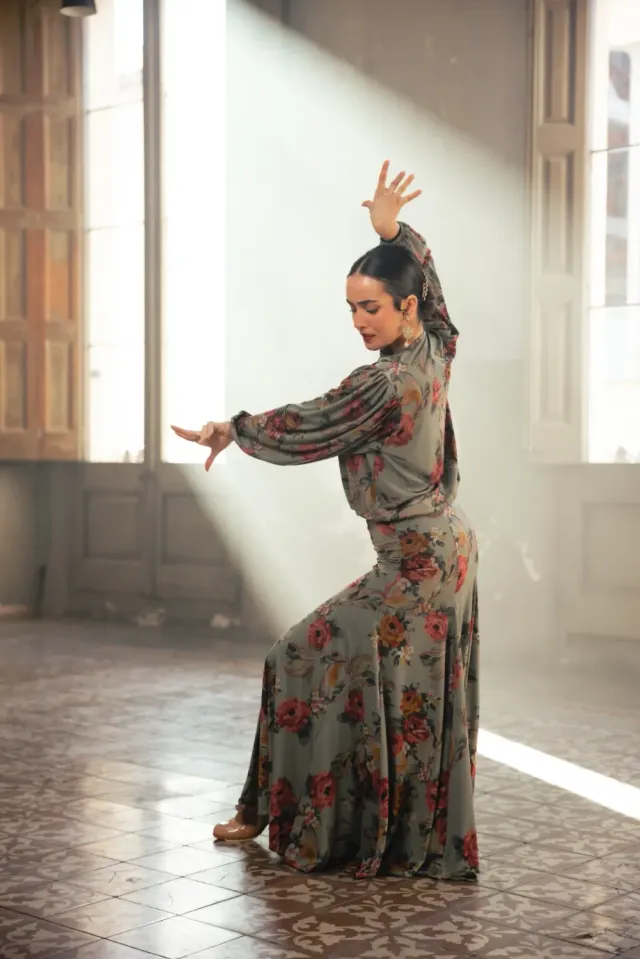 VIVA LA FERIA-MODA FLAMENCA Baroque top flamenco manches longues