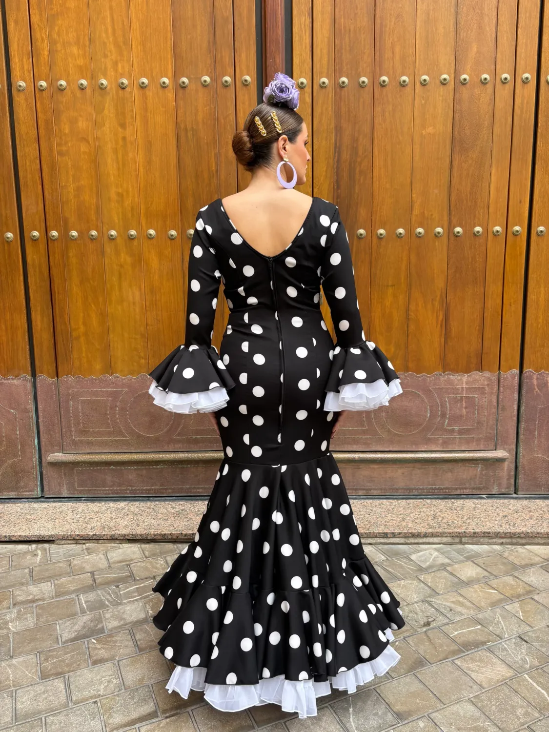 Viva La Feria Topacio robe sirène à pois