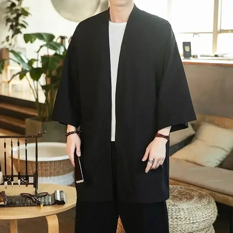 Japon style Takeo veste longue kimono homme