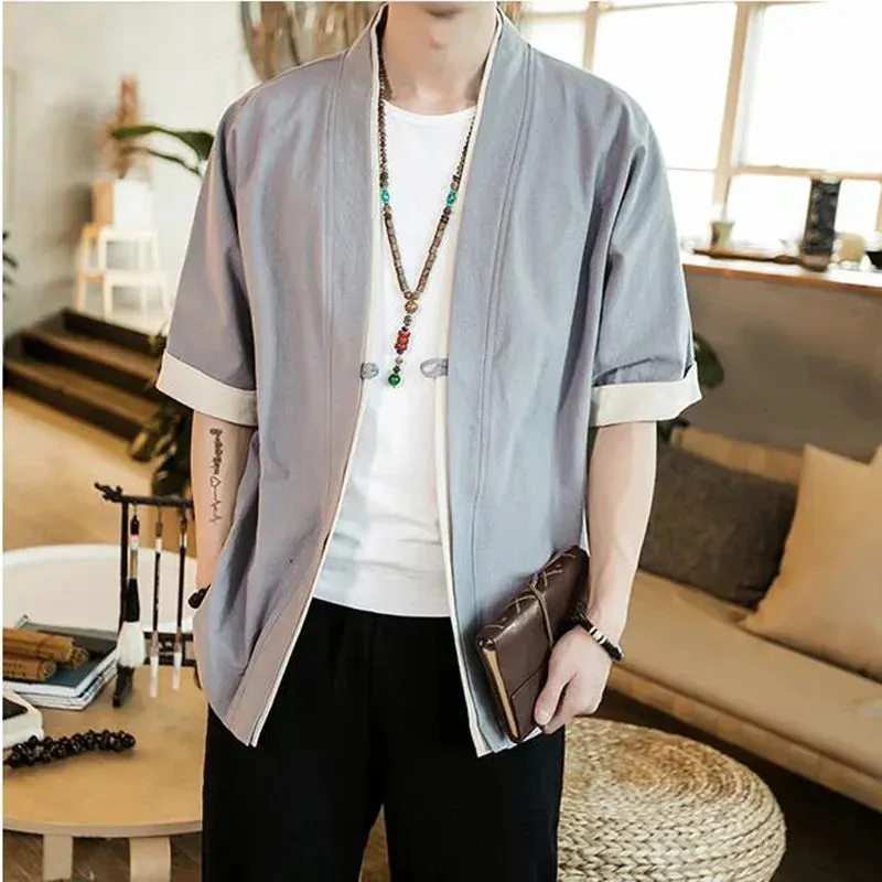 Japon style Veste Kimono Homme Moderne veste kimono