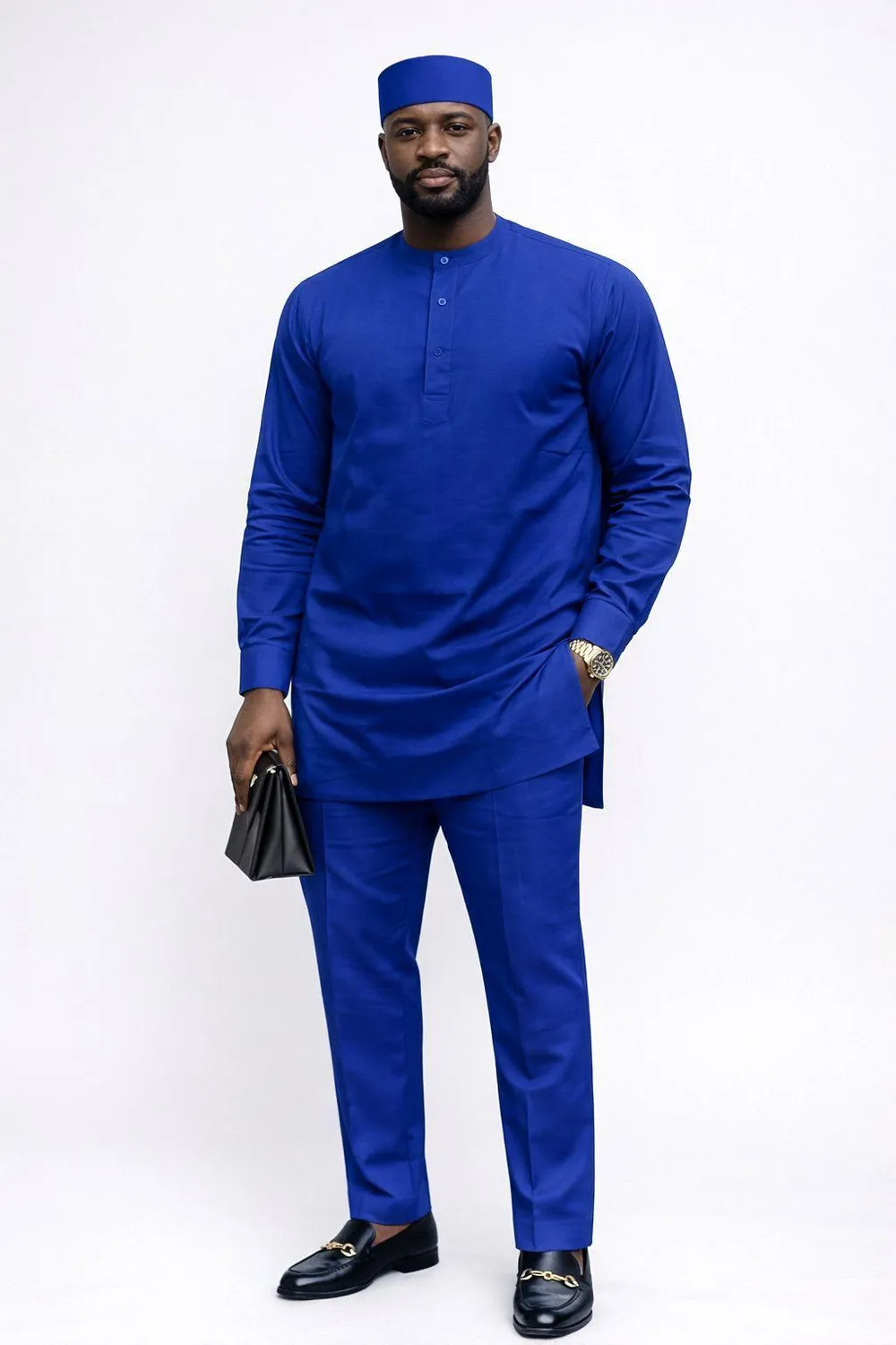 KAVAZI ensemble homme haut pantalon bonnet kufi