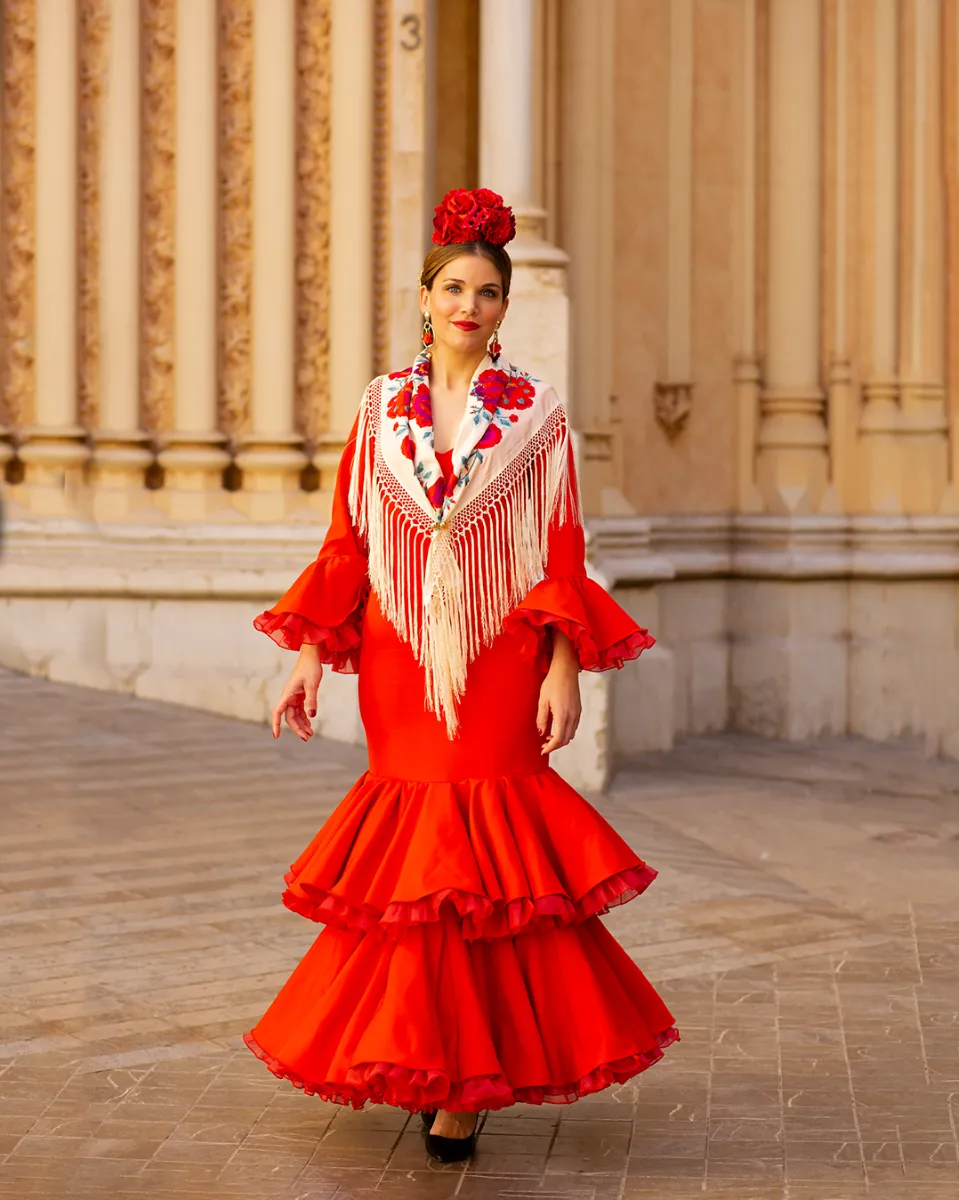 Viva la Feria Alexandra robe flamenca volants doubles