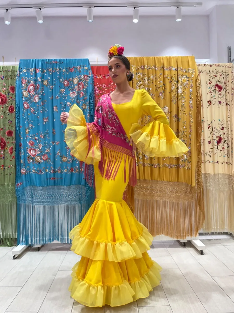 VIVA LA FERIA Ambar robe flamenca