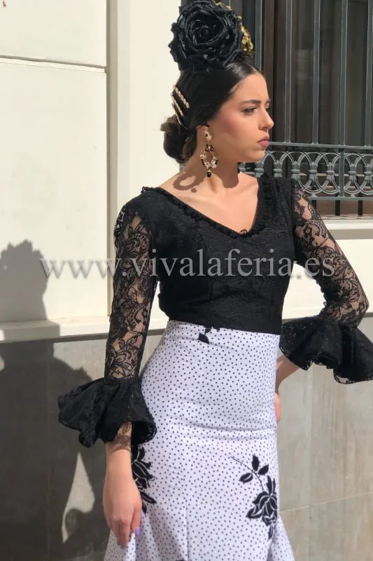 Viva La Feria Maestranza blouse flamenca dentelle