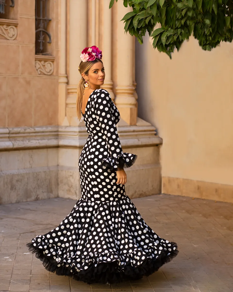 Viva La Feria Princesa robe gitane à pois