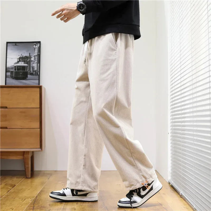 Japon style Rioto Pantalon En Velours Côtelé