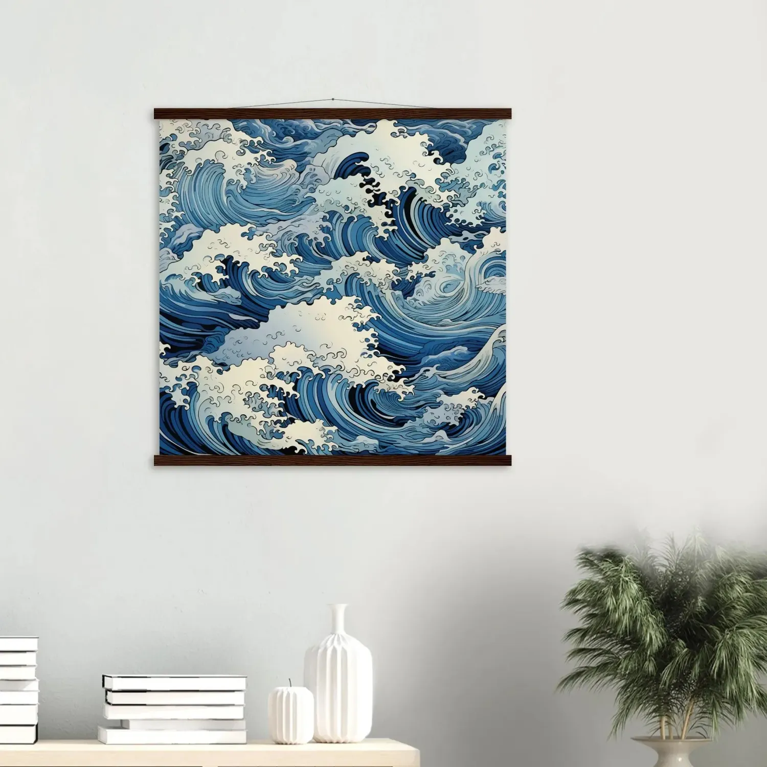 Japon style Fukeino tableau vague Japon