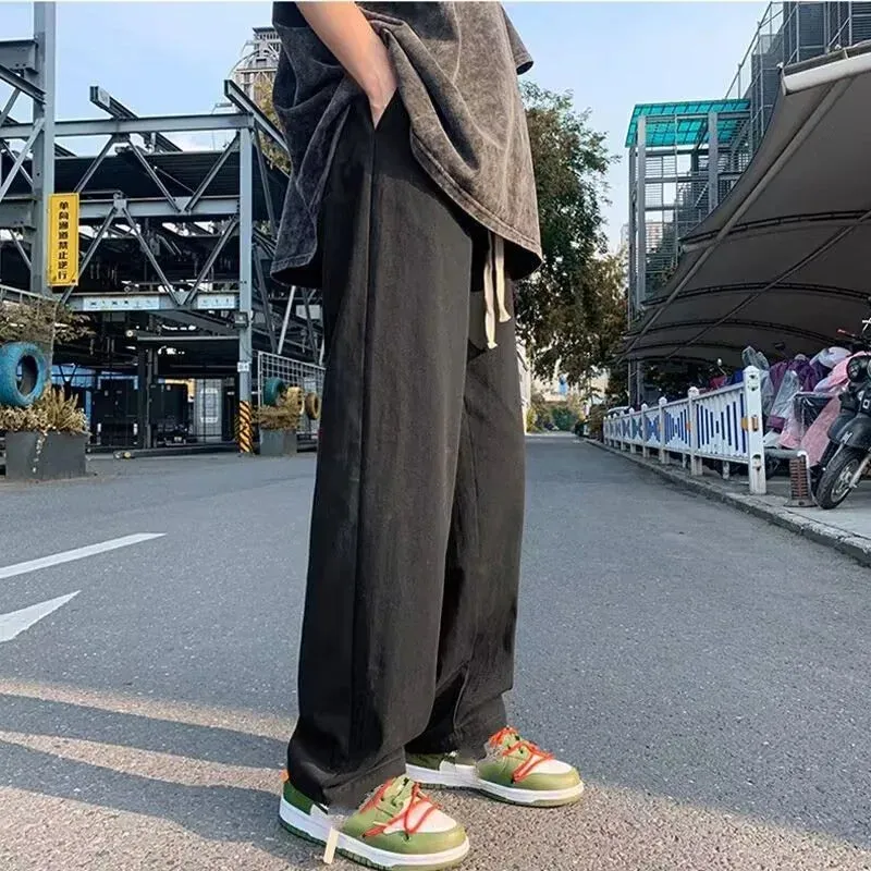 Esprit du Japon pantalon japonais coton ample wide-leg streetwear