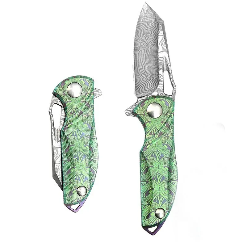 Japon style Damas Japonais couteau pliant outdoor