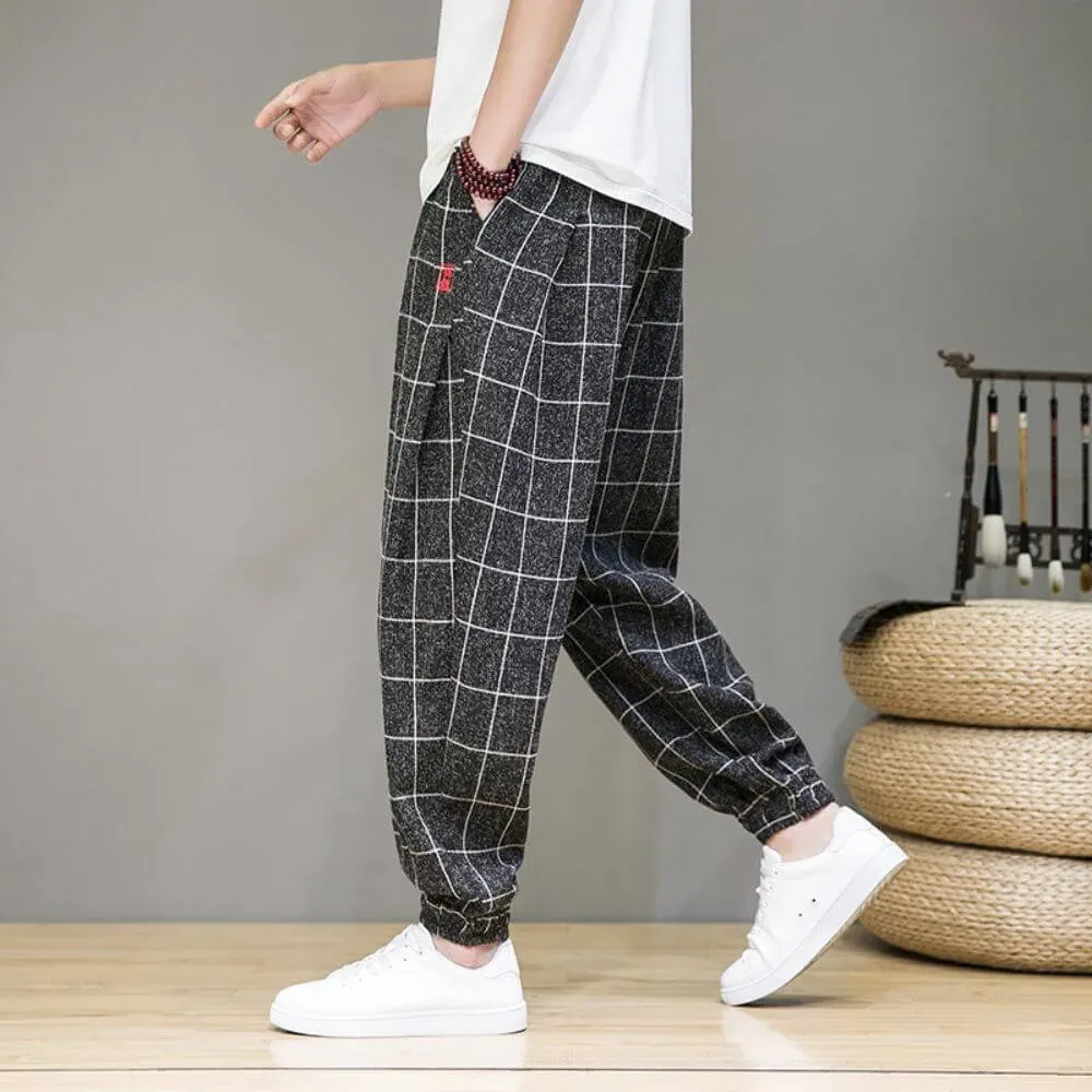 Japon style Kiyo pantalon harem ample été