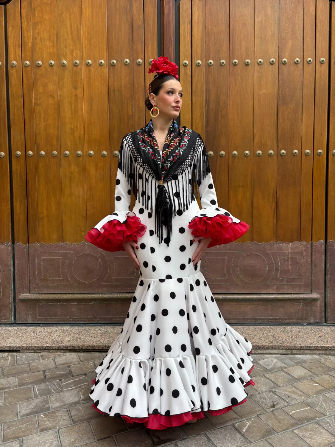Viva La Feria Topacio robe sirène à pois