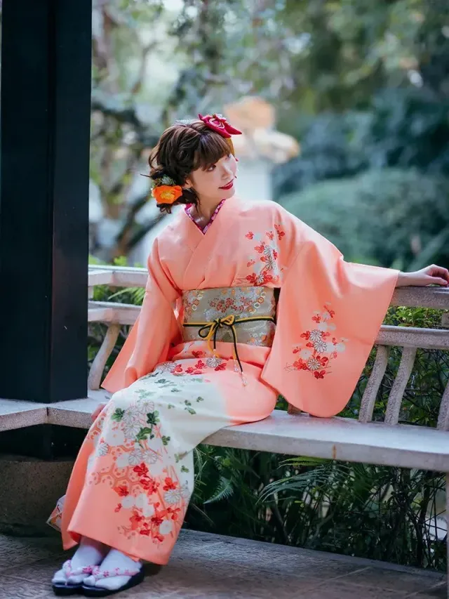 Japon style kimono femme long japonais coupe ample