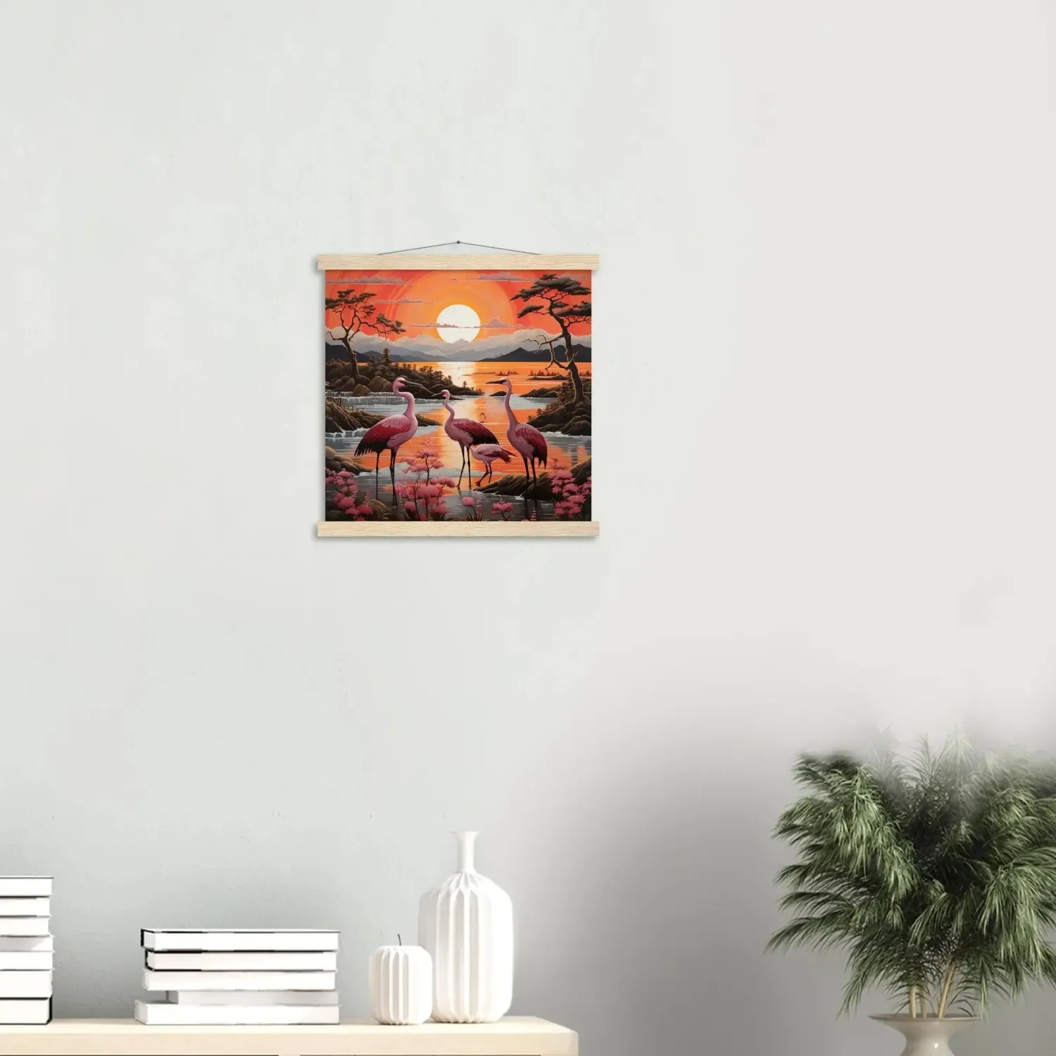 Japon style Sunrise tableau japonais contemporain