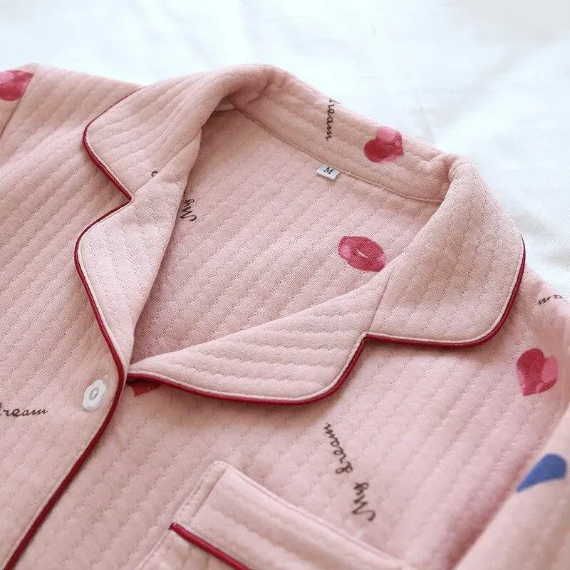 Japon style Pyjama Japonais coton épais fait main