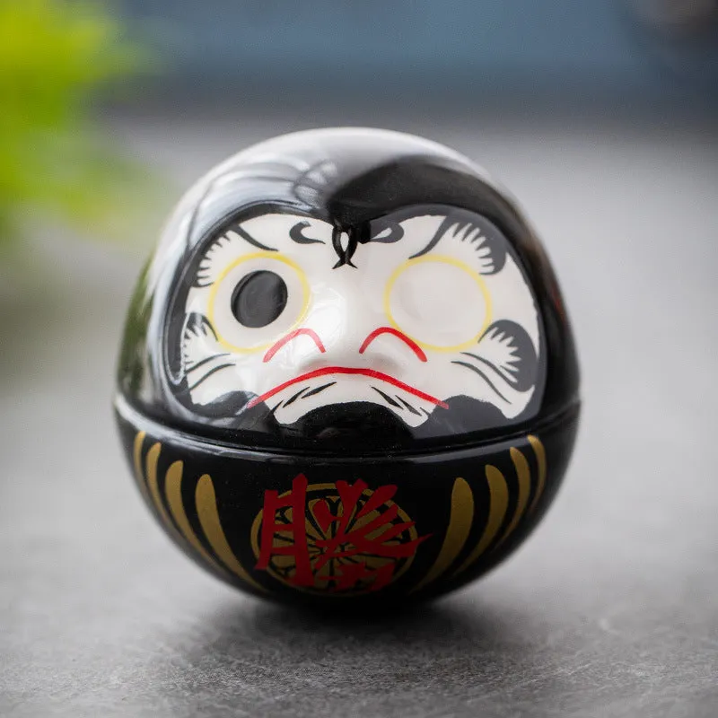 Esprit du Japon daruma porte-bonheur porcelaine vœu
