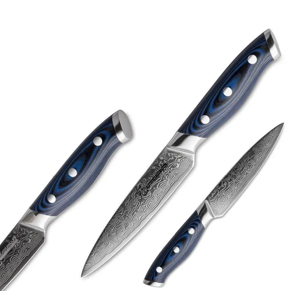 Japon style Oyama couteau japonais acier Damas 12 cm