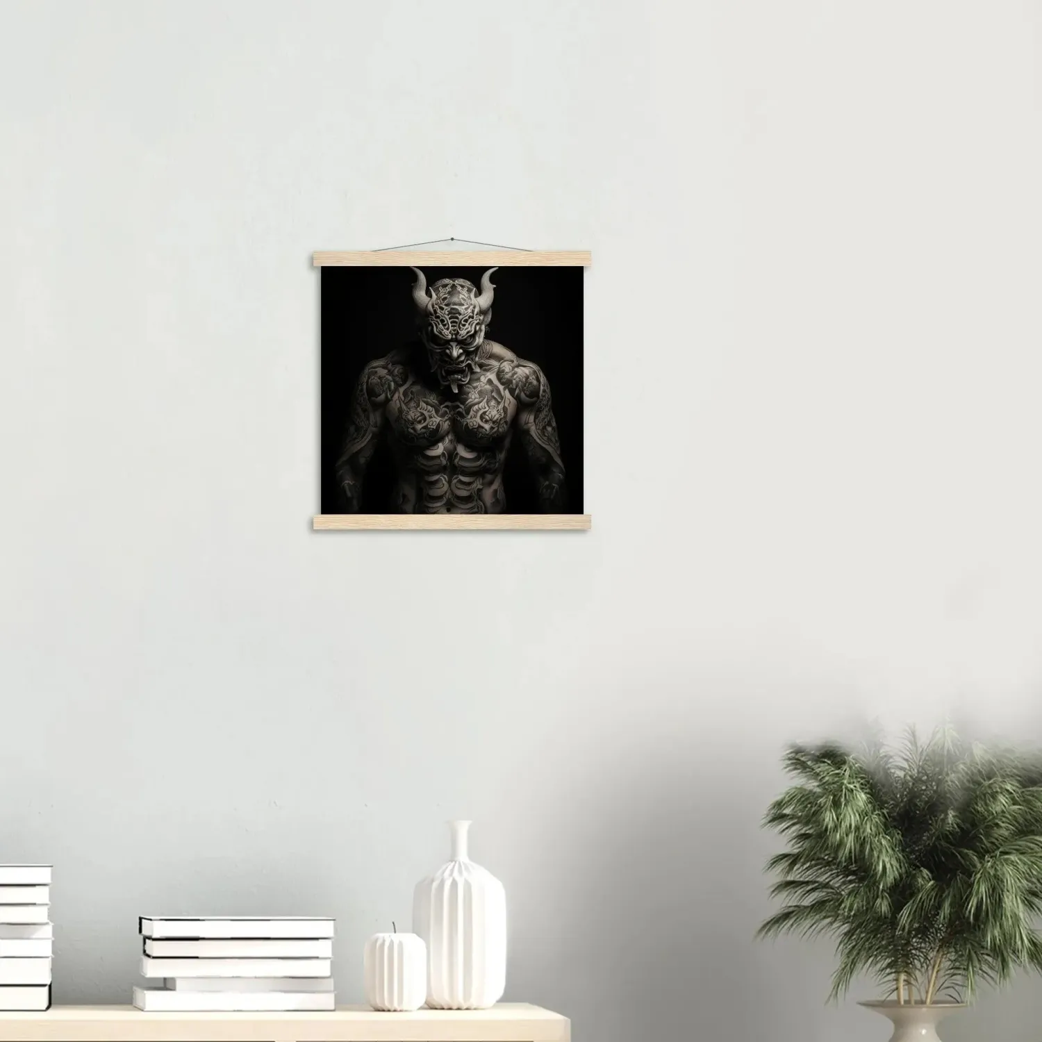 Japon Style Tatouage Japonais Oni Tableau Masque