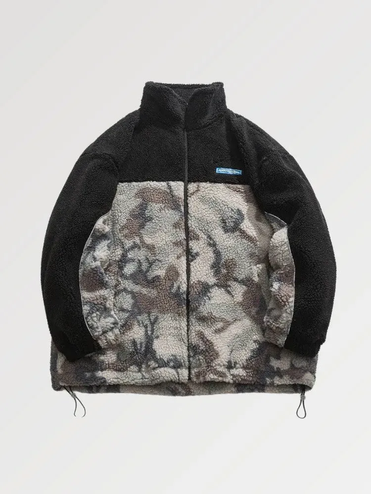 Japon style Military polaire camouflage laine