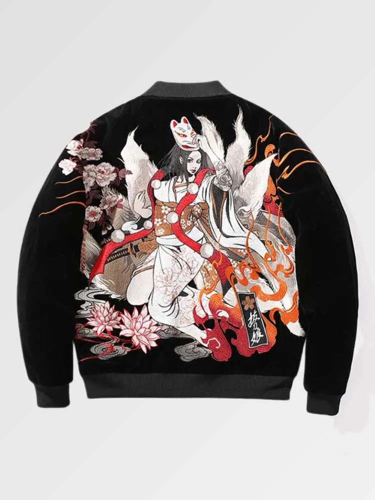 Japon style Sukajan Omotesando blouson brodé