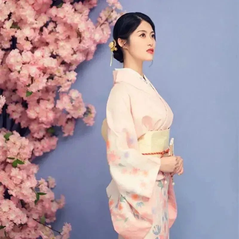Japon style Sakiko kimono traditionnel femme satin