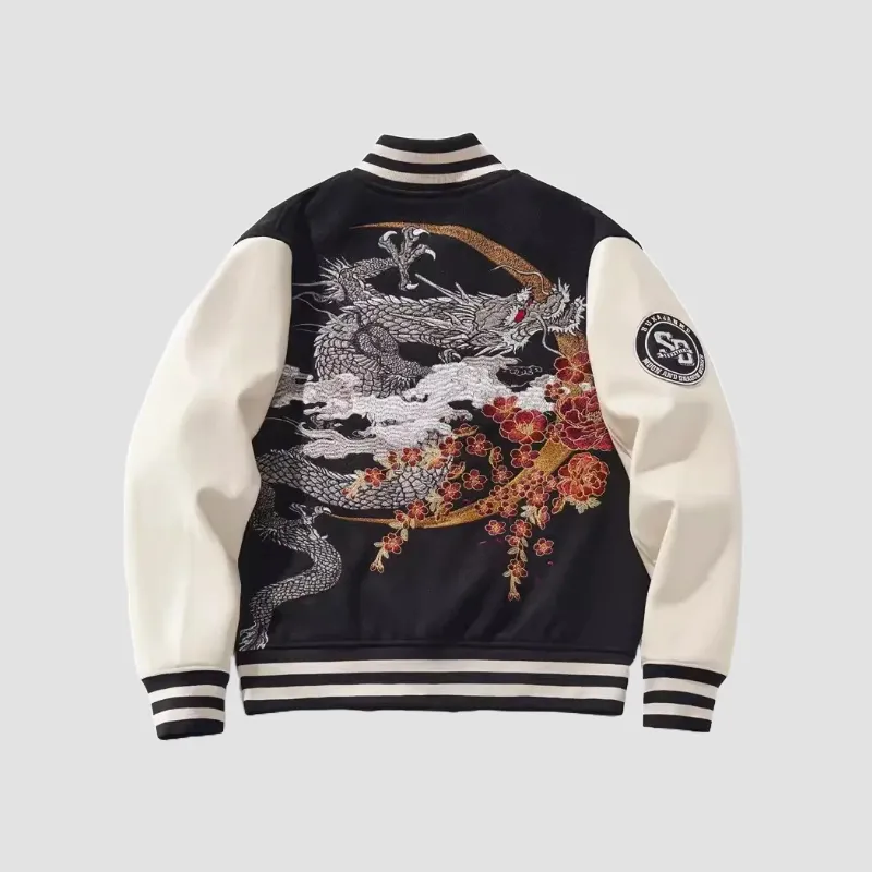 Japon style bomber veste sukajan brodée