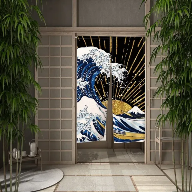 Japon style Rideau Vague rideau japonais vagues