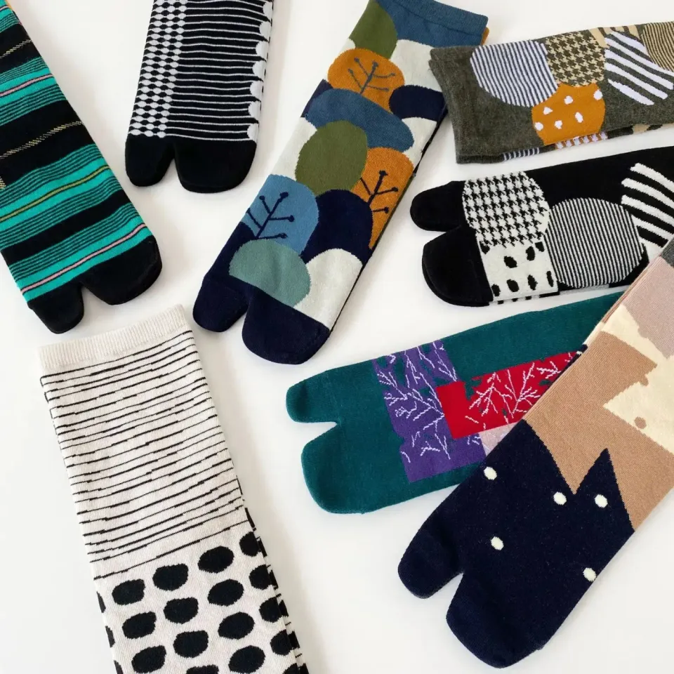 Japon style tabi chaussettes homme motifs