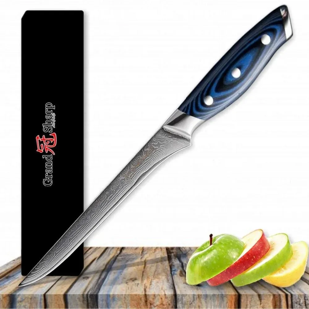 Japon style Tomamu couteau damas chef lame multicouche