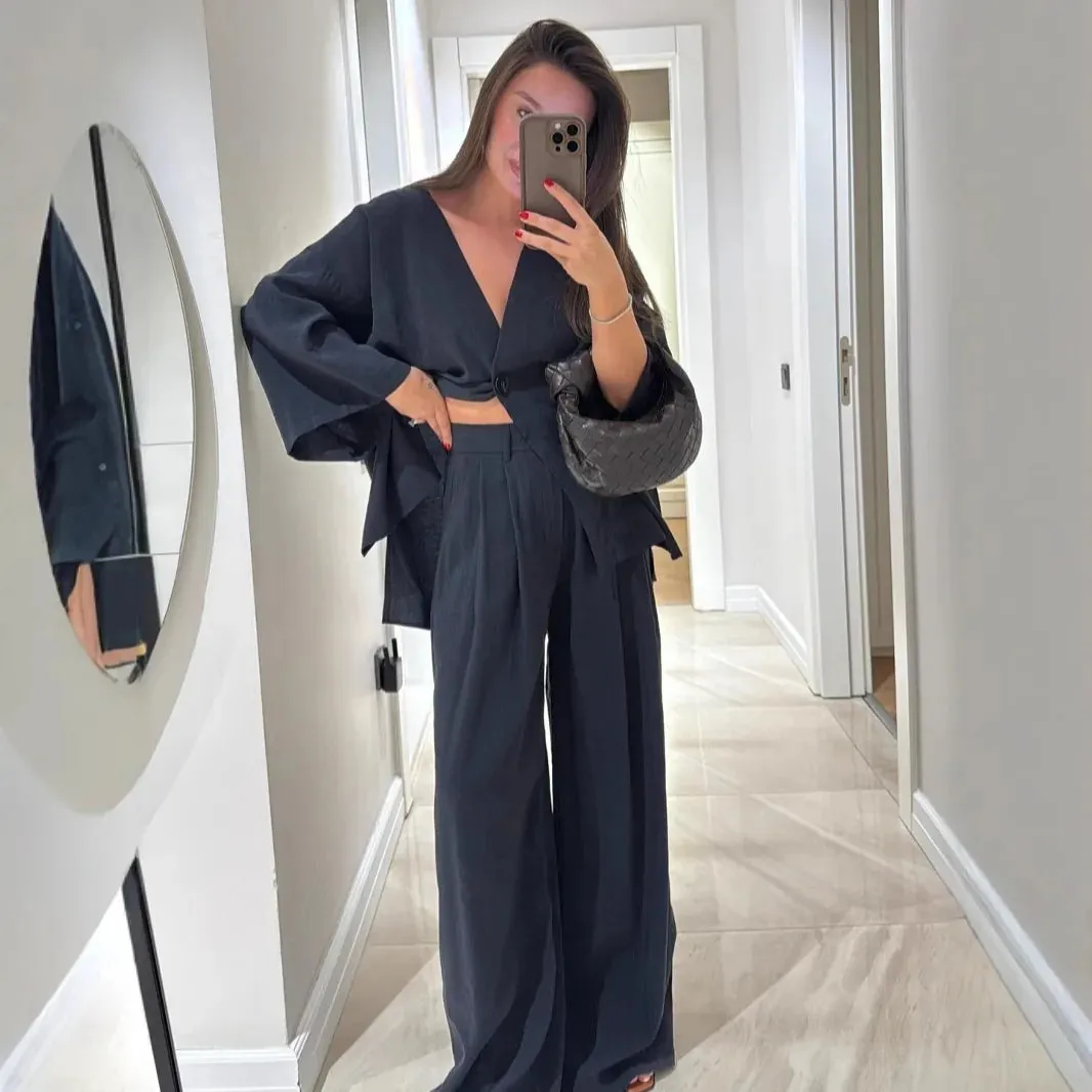 Esprit du Japon Ensemble kimono femme ample polyester