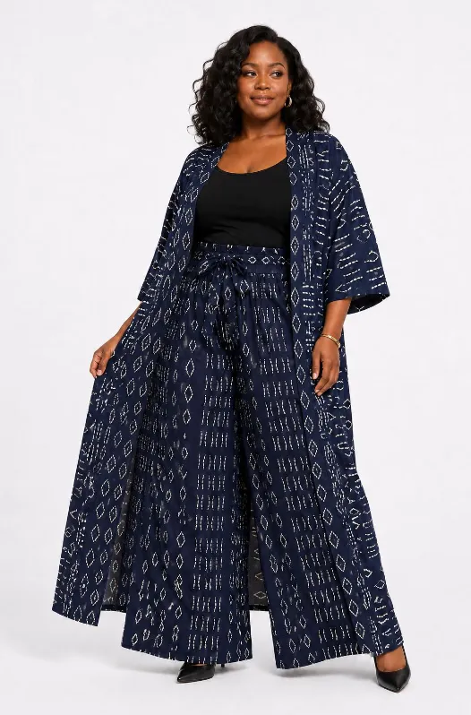 KAVAZI duster et pantalon palazzo