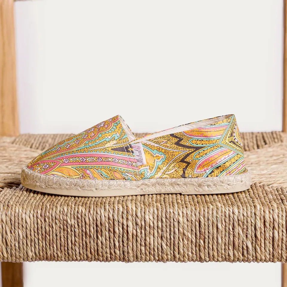 Mistral Palme espadrilles toile coton tradition basque
