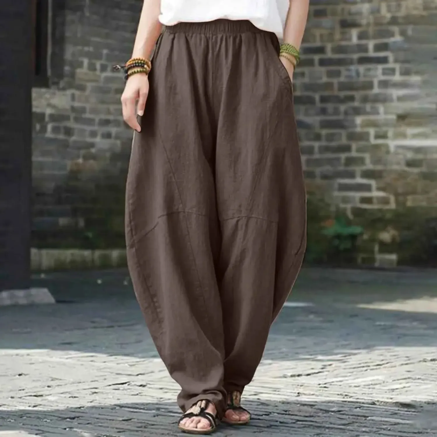 Japon style Sarouel Japonais Femme coupe ample