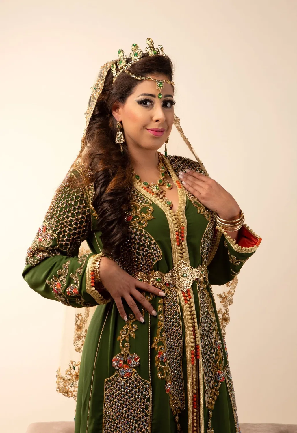 Célèbr'Orient Mouna takchita marocaine verte