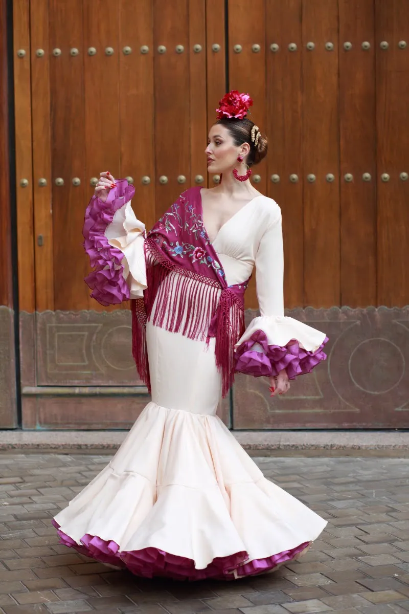Viva La Feria Clavel robe flamenca à volants