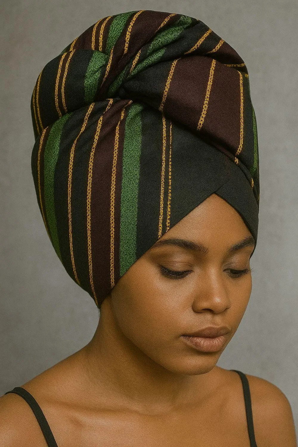 KAVAZI Cotton Ankara Head Wrap Set foulards coton imprimé