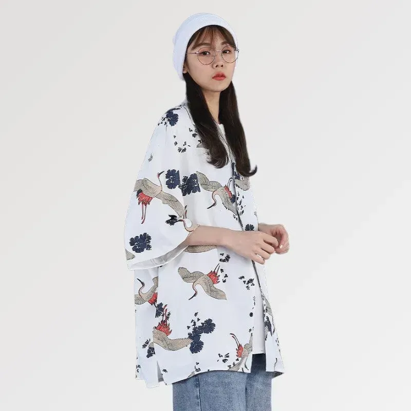 Japon style Okariya veste kimono femme grue