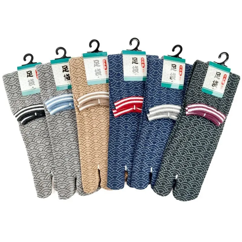 Japon style lot 6 paires chaussettes tabi motifs