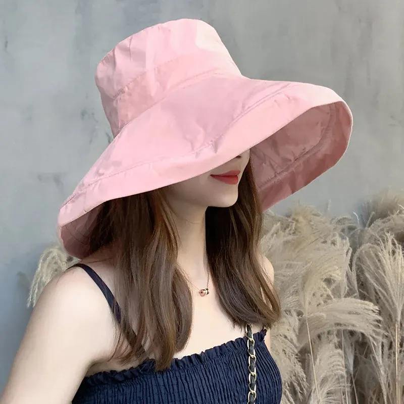 Esprit du Japon chapeau capeline large bord coton cordon