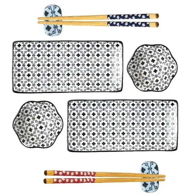 Japon style Sushi Dinnerware Set Eboshi vaisselle sushi en céramique