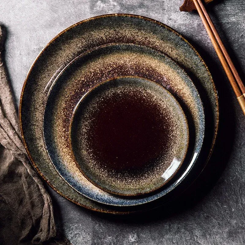 Japon Style Plate Yasu assiette céramique traditionnelle