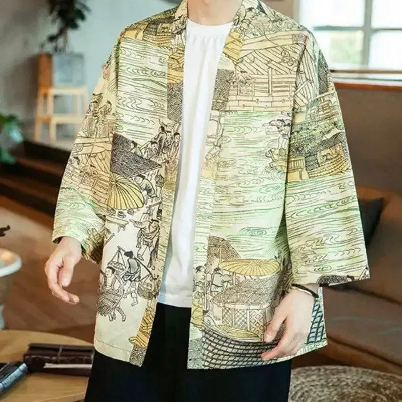Japon style Kaïto Veste Kimono Homme