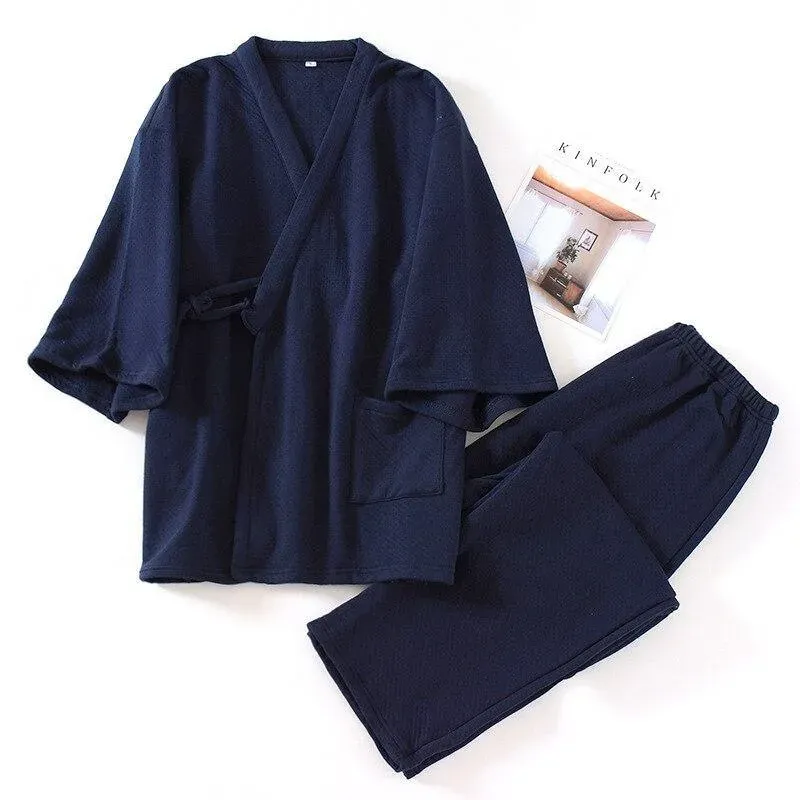 Japon style jinbei homme coton hiver