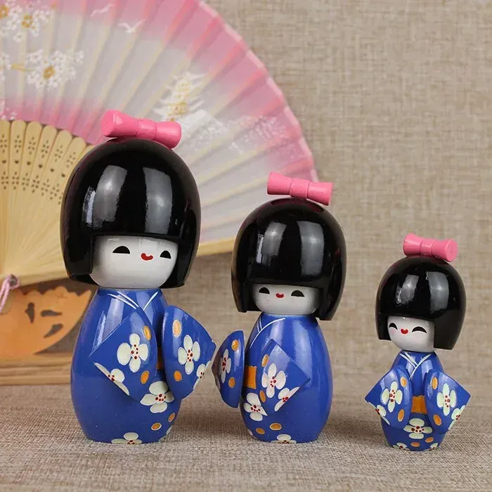 Japon style Kokeshi poupée japonaise artisanale porte-bonheur