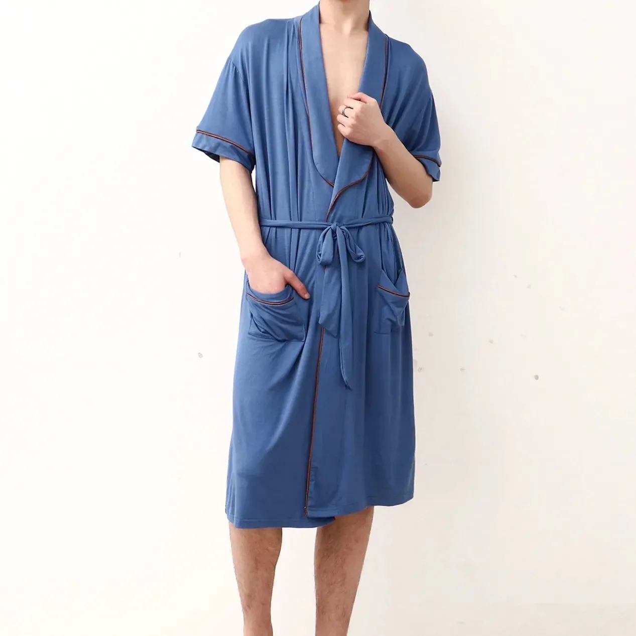 Esprit du Japon Peignoir Kimono Homme en Modal