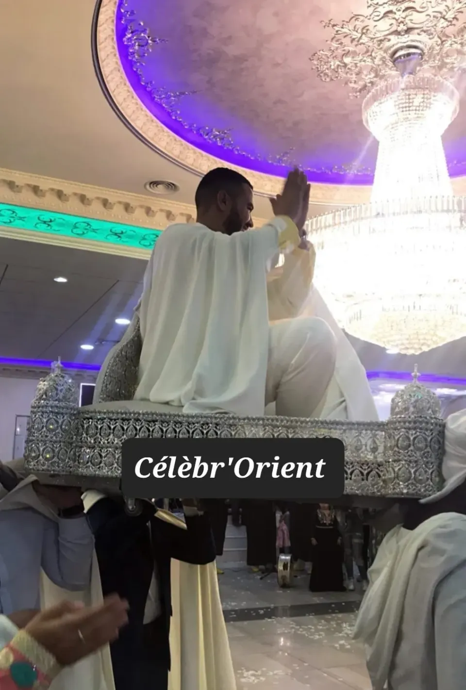 Célèbr'Orient Mida Cristal amaria baroque dorée