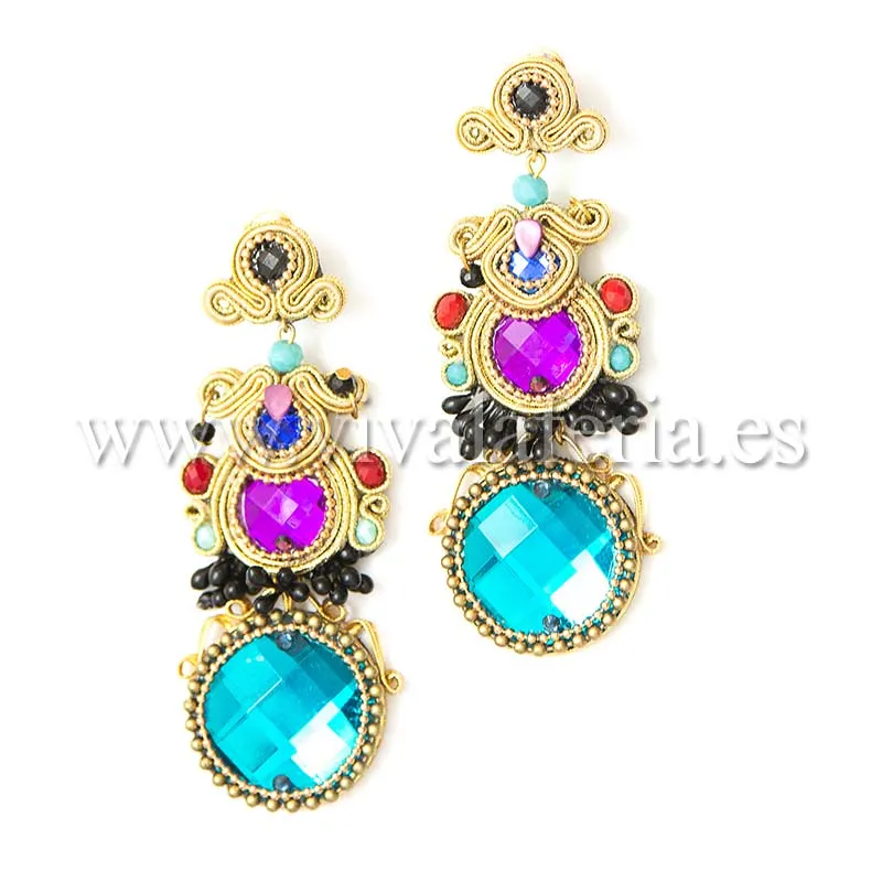 Viva La Feria Roxane Candela de Reina boucles turquoise