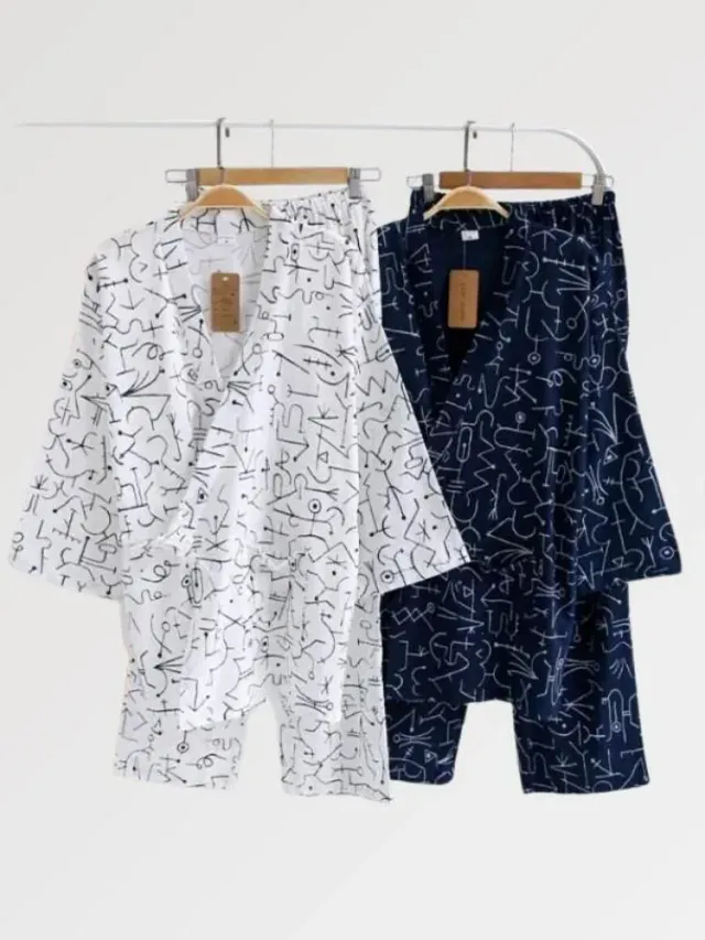 Japon style egypta Kimono jinbei homme confort