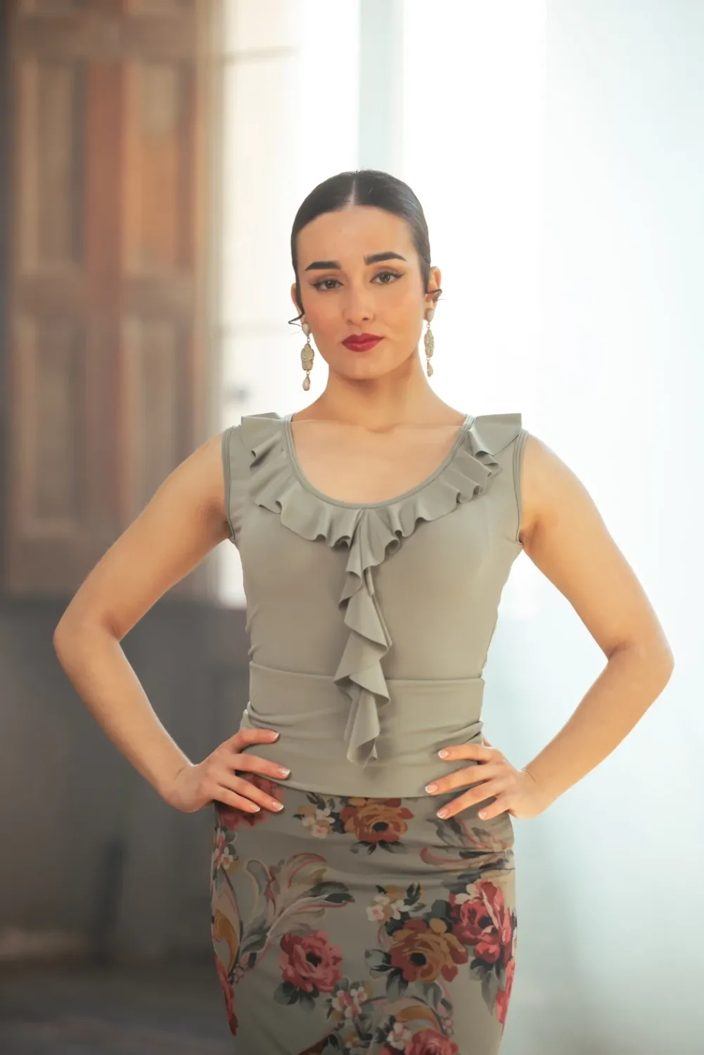 VIVA LA FERIA-MODA FLAMENCA Mariquilla top flamenco adulte