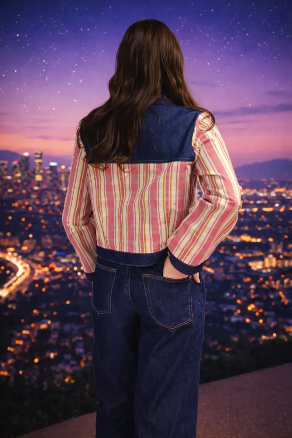 Geht's In Friskele blouson kelsch rose jean
