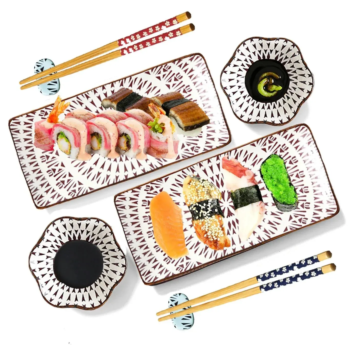 Japon style Hanan service à sushi céramique traditionnel